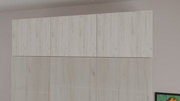 Антресоль С-21 1350/500/400 (Дуб крафт Белый) НФ-00005524-000020840 фото