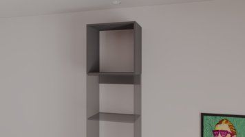 Антресоль открытая С-9 550/480/400 (Антрацит) НФ-00003945-000016194 фото
