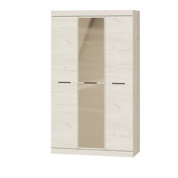 Шкаф трехдверный 1200 Соната с зеркалом, Дуб Крафт Белый EV_1517 фото