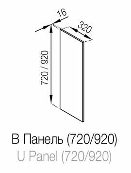 Панель B Милана Мир Мебели Milana_B(920) фото