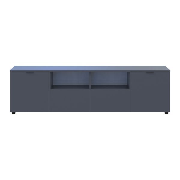 Комод Doros Рон 4 Графит 2 фасада 2 шухляды 180х38х50 (44900234) 1971525377 фото