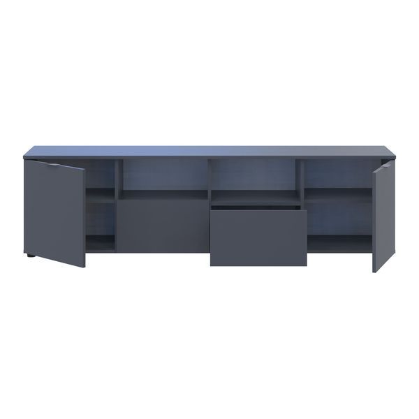 Комод Doros Рон 4 Графит 2 фасада 2 шухляды 180х38х50 (44900234) 1971525377 фото
