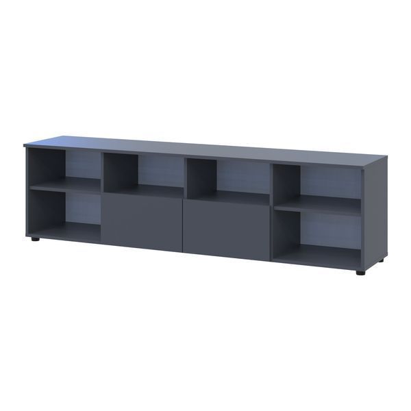 Комод Doros Рон 4 Графит 2 фасада 2 шухляды 180х38х50 (44900234) 1971525377 фото