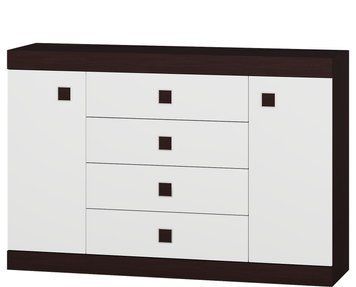 Комод 8 Соната, Венге темный, Белый EV_1356 фото