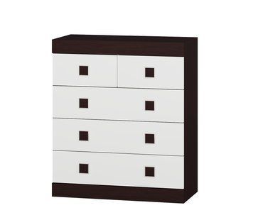 Комод 3 Соната, Венге темний, Білий EV_1335 фото