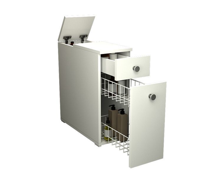 Тумба для ванной комнаты, туалета "Лагуна" (210x516x667) Белый Гамма стиль GS_4652 фото