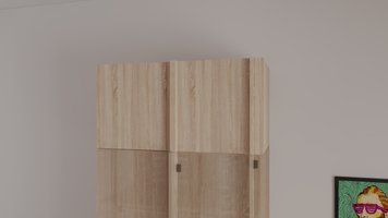 Антресоль угловая С-22 980/500/300 (Дуб Сонома) НФ-00005534-000020981 фото
