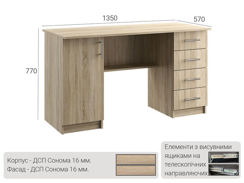 Стол офисный 03 Киевский Стандарт 2654 фото