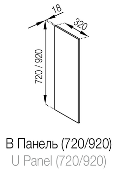 Панель B Тіна Світ Меблів Tina_B(920) фото