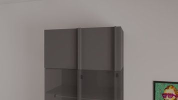 Антресоль угловая С-22 980/500/400 (Антрацит) НФ-00005535-000020991 фото